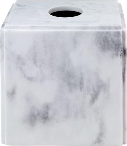 Avanti Linens - Covered Jar, Multipurpose, Home Décor, Marble Inspired Bathroom Décor (Catania Collection),Gray in Saudi Arabia