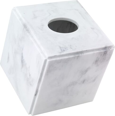 Avanti Linens - Covered Jar, Multipurpose, Home Décor, Marble Inspired Bathroom Décor (Catania Collection),Gray in Saudi Arabia
