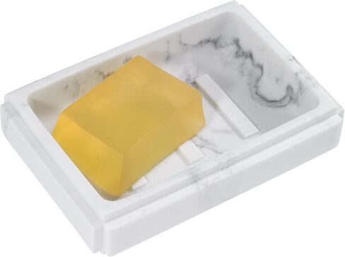 Avanti Linens - Covered Jar, Multipurpose, Home Décor, Marble Inspired Bathroom Décor (Catania Collection),Gray in Saudi Arabia