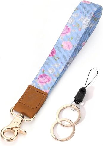 Keychain Lanyard Wristlet Strap, Stylish Wrist Keychain for Key, Cellphone, ID Card Holder, Wallet, Camera, Car Key, USB in Saudi Arabia