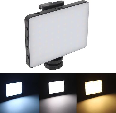 Selfie Light with Clip, 3 Color Temperature Stepless Dimming 3000K - 9900K Portable Clip on Light, for Tablet Laptop Phone, Type C Rechargeable 1500mAh Fill Light in Saudi Arabia
