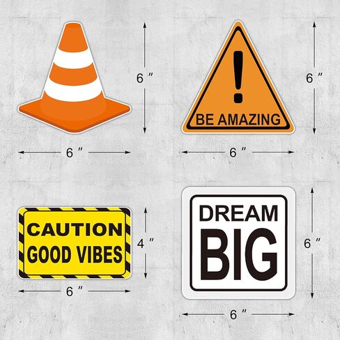 48 Pcs 6" Under Construction Positive Sayings Accents Bulletin Board Cutout Set Classroom Learning Zone Decor in Kuwait