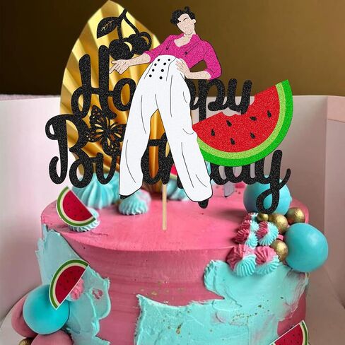 Glitter Oranger Scoobby Dog Cake Topper Puppy Dog Happy Birthday Cake Decorations for Cartoon Scoobby Doo Themed Birthday Party Supplies Teenager Baby Shower Party Decorations in Saudi Arabia