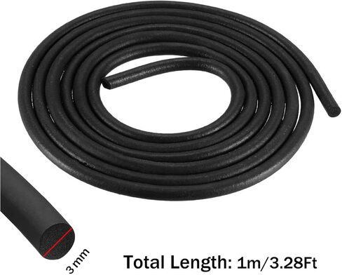 قضيب داعم رغوي 1/4 بوصة، 3.28 قدم EPDM شريط أنابيب إسفنجية صلبة بخلية مغلقة، موفر السد المطاطي لتعرية نافذة الباب والفراغات وحشو وصلة توسيع الخرسانة in Kuwait