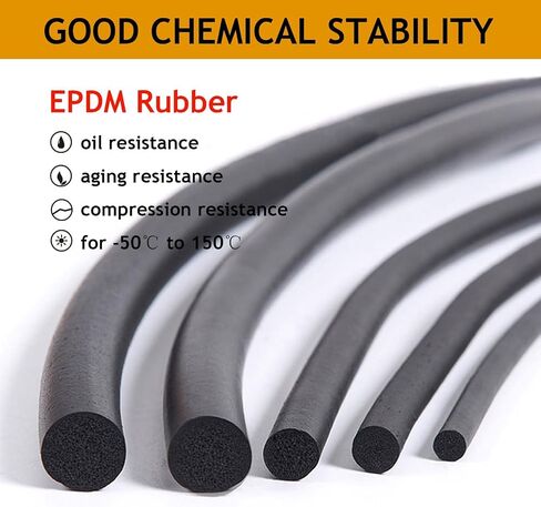 قضيب داعم رغوي 1/4 بوصة، 3.28 قدم EPDM شريط أنابيب إسفنجية صلبة بخلية مغلقة، موفر السد المطاطي لتعرية نافذة الباب والفراغات وحشو وصلة توسيع الخرسانة in Kuwait