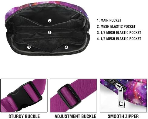 WIRESTER Unisex Waist Belt Bag with Adjustable Strap, Fashionable Crossbody Fanny Pack Bag For Travel Running Hiking - Ocean Sea Turtles in Saudi Arabia