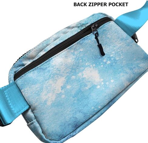 WIRESTER Unisex Waist Belt Bag with Adjustable Strap, Fashionable Crossbody Fanny Pack Bag For Travel Running Hiking - Ocean Sea Turtles in Saudi Arabia