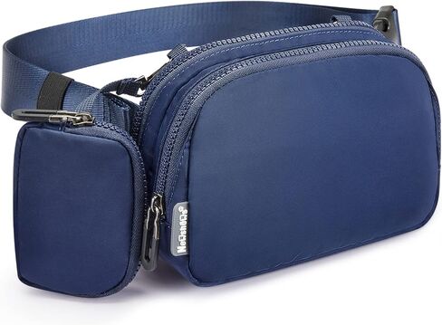 Newshows Fanny Pack مع حقيبة صغيرة للنساء والرجال، حقائب خصر أنيقة بخاصية حجب RFID وحقيبة بوم كاجوال للاستخدام في الهواء الطلق والسفر والمشي لمسافات طويلة وركوب الدراجات والجري (وردي) in Kuwait