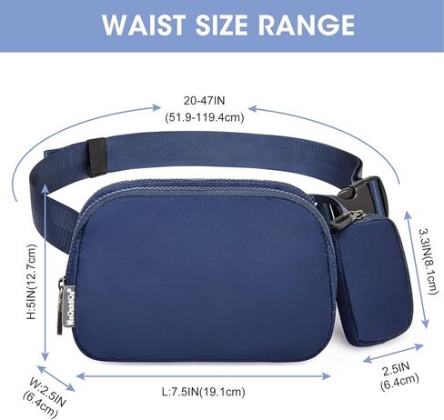 Newshows Fanny Pack مع حقيبة صغيرة للنساء والرجال، حقائب خصر أنيقة بخاصية حجب RFID وحقيبة بوم كاجوال للاستخدام في الهواء الطلق والسفر والمشي لمسافات طويلة وركوب الدراجات والجري (وردي) in Kuwait