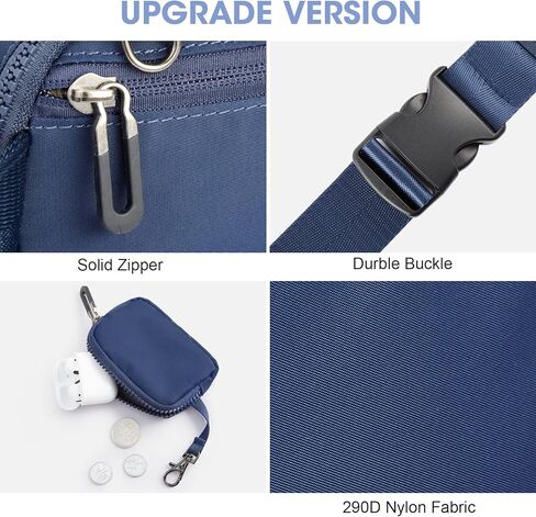 Newshows Fanny Pack مع حقيبة صغيرة للنساء والرجال، حقائب خصر أنيقة بخاصية حجب RFID وحقيبة بوم كاجوال للاستخدام في الهواء الطلق والسفر والمشي لمسافات طويلة وركوب الدراجات والجري (وردي) in Kuwait