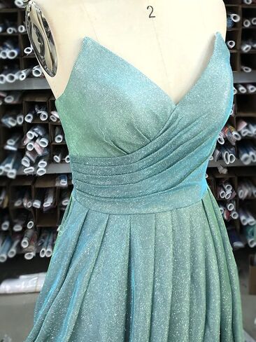 Women's Prom Dress Long 2024 Sexy V Meck Evening Dress A Line Military Ball Gown Party Dresses in Saudi Arabia