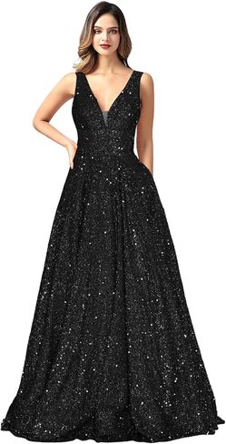 Women's Prom Dress Long 2024 Sexy V Meck Evening Dress A Line Military Ball Gown Party Dresses in Saudi Arabia