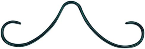 14G Septum Piercing Mustache Nose Ring 316L Surgical Steel PVD Plated Mustache Septum Piercing Jewelry for Women Men in Saudi Arabia