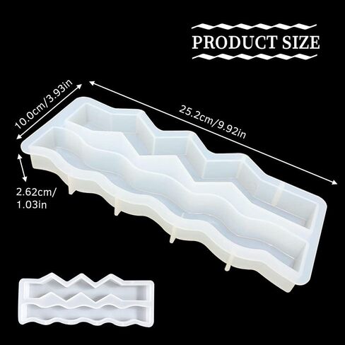 Silicone Candle Molds, Unique Silicone Resin Mold for Pillar Aromatherapy Candle Soap Wax Making, Epoxy Casting Mold for DIY Resin Clay Craft Art Supplies Home Decoration in Saudi Arabia