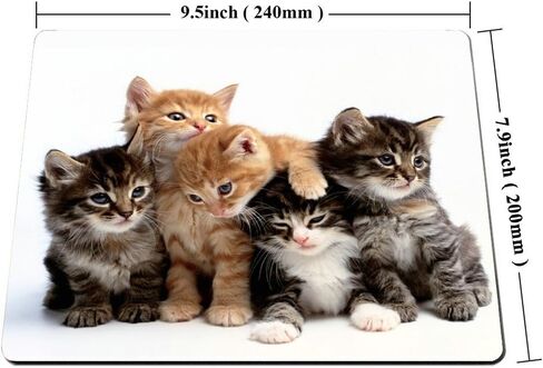 Smooffly Cats Mouse pad for Computers, Kittens Family Cats Mouse Pad in Kuwait