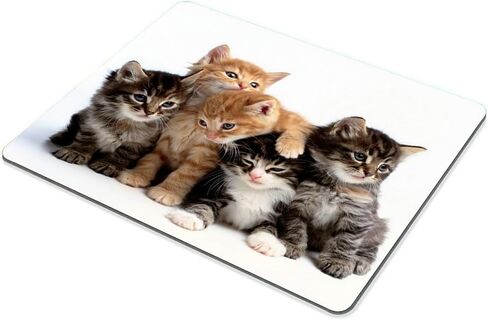 Smooffly Cats Mouse pad for Computers, Kittens Family Cats Mouse Pad in Kuwait