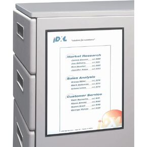 C-Line Magnetic Cubicle Keepers for Metal and Whiteboard Surfaces, Clear, 8.5 x 11 Inches, 2 per Pack (37911)