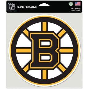 Wincraft NHL Boston Bruins 85638010 Perfect Cut Color Decal, 8" x 8", Black