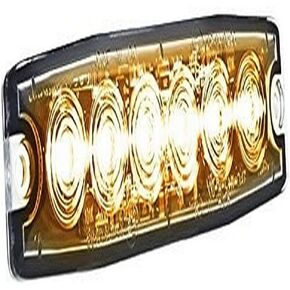 HELLA H22895051 MST6 Mini LED Lighthead, 12/24 V, 23 Flashing Patterns, Amber/White