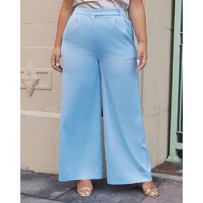 The Drop Women's Blue Bell High Waisted Wide Leg Pant by @frankietavares