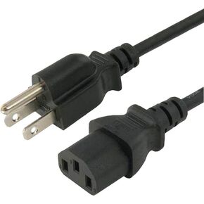 AC in Power Cord Outlet Socket Cable Plug Lead Compatible with AXV ‎FR78 ‎Slim Boat ‎Vibration Plate Exercise Machine Whole Body Workout Vibrate Fitness Platform Lymphatic Drainage Machine