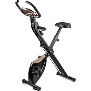 Foldable Exercise Bike, Magnetic Resistance 300 lb Capacity Stationary Bikes Indoor Cycling for Home Gym