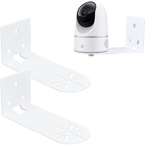 2 Pack Metal Wall Mount Compatible with Eufy Security Indoor Cam E220 & P24 Eufycam 2c/2, Camera Mounting Bracket Get The Best View Support Ceiling Corner Installation