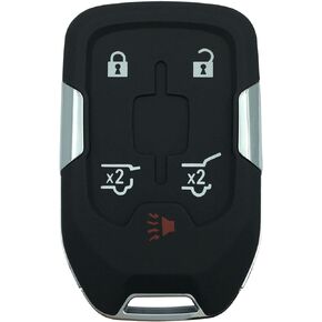 Replacement Key Fob Case Fit for 2023 2022 2021 2020 2019 Chevy Silverado and GMC Sierra 1500 2500HD 3500HD Smart Remote Control Key Fob Shell (Type C)
