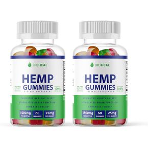 (عبوة من قطعتين) علكة BioHeal - علكة القنب من Bio Heal مزيج ممتاز من Bio Heal Hemp، 1500 مجم من مستخلص القنب، تركيبة متقدمة قوية للغاية، مكمل غائر (120 علكة) كمية تكفي لمدة شهرين! in Kuwait