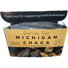 Great Lakes Treats Michigan Wild Harvested Chaga, 15 Convenient Tea Bags in Saudi Arabia
