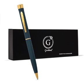 Garland Metal Twist Pen - Made in USA - Premium Cerakote Coating, Durable & Stylish Finish, Gift for Executive, Graduate, Professional, Classy Gift Box, Refillable - Flat Dark Earth with Chrome