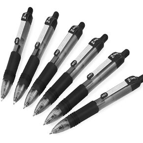 ZEBRA Z-Grip Smooth Mini Retractable Ballpoint Pens - 1.0mm - Black - Pack of 6