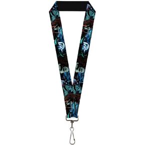 Buckle Down Lanyard-1.0"-NBC Jack, Oogie Boogie, Santa Scene