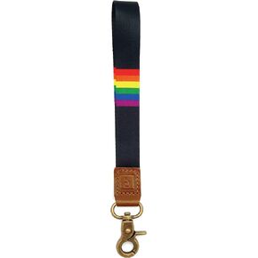 Rainbow Wristlet Strap for Keys Hand Wrist Lanyard Key Chain Holder