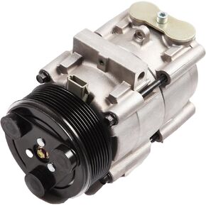 cciyu Air Conditioning Compressor Compatible for Ford for F-150 for F-250 for F-350 4.6L 5.4L 6.0L 6.8L 2003-2007 Replaces CO 35112C AC Compressor for Car 8 Grooves FS10