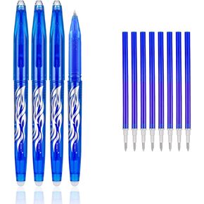 RIANCY Erasable Pens Erasable multicolored Gel Ink Rolling Ball Extra Fine point Smooth Writing 0.5mm pens with Eraser For Students Classroom Teacher Office Stationary School Supplies Gifts(8colors)