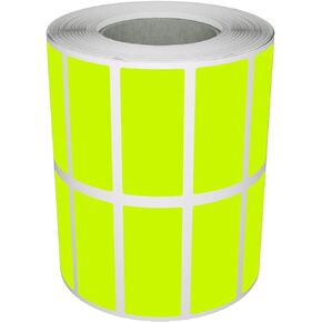 Royal Green Small Pricing Sticker 1 inch x 3/8 inch Rolls for Chains and Jewelry in Green 25mmx10mm - 1400 Pack