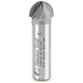 Amana Tool - 45916 Carbide Tipped Core Box 5/16 Radius x 5/8 Dia x 7/16 x 1/2" Shank