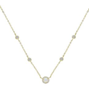 Ettika 18k Gold Plated or Rhodium Olivia Necklaces for Women - Opal and Crystal Necklace. Fashion Jewelry. Great Gift - One Size
