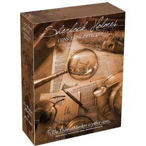 Sherlock Holmes Consulting Detective - The Thames Murders & Other Cases Board Game - Captivating Mystery Game for Kids & Adults, Ages 14+, 1-8 Players, 90 Min Playtime, Made by Space Cowboys