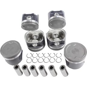 DNJ P967.20 Oversize Piston Set for 1993-1997 / Lexus, Toyota/Land Cruiser, LX450 / 4.5L / DOHC / L6 / 24V / 4477cc / 1FZFE