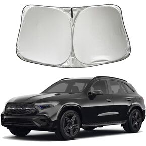 Car Windshield Sun Shade Sunshade Compatible with Mercedes Benz GLC GLC 300 GLC300 /GLC 350E/GLC 43 AMG 2016-2020 2021 2022 2023 2024 Accessories, Car Front Window Sun Shield