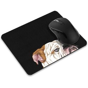 WIRESTER Non-Slip Rectangle Mousepad, Aloof Bulldog Mouse Pad for Home, Office and Gaming Desk