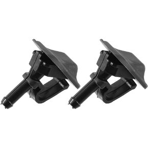 ACROPIX Front Car Windshield Washer Nozzle Wiper Spray Jet Fit for Jeep Wrangler - Pack of 2 Black