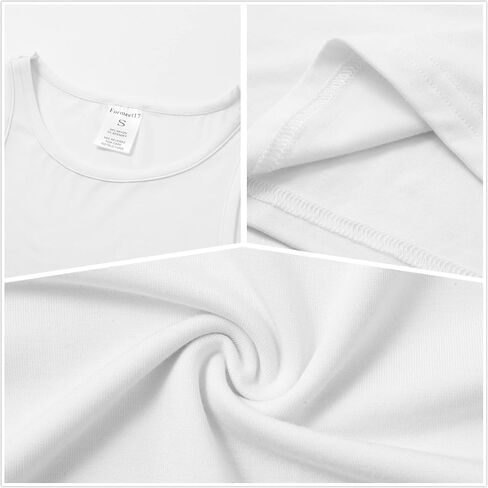 Women’s 4 Pieces Basic Crop Tank Tops Crew Neck Sleeveless Sports Crop Tops in Saudi Arabia