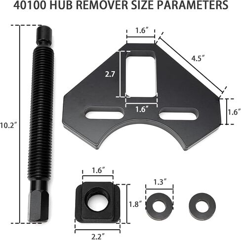 مجموعة أدوات إزالة المحور العالمي 40100 - أداة إزالة محمل المحور المتوافقة مع معظم مجموعات المحور 5 و6 و8 في السيارات والشاحنات in Kuwait