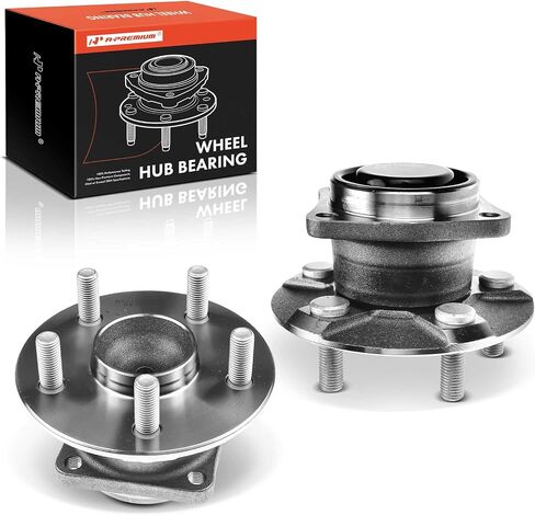 A-Premium 2 × محمل العجلات الخلفية ومجموعة المحور مع 5 عروة متوافقة مع Toyota Corolla 2003-2008، Matrix 2003-2008، Celica 2000-2005 & Pontiac Vibe 2003-2008، FWD ومع عدم وجود ABS، 512216 in Saudi Arabia