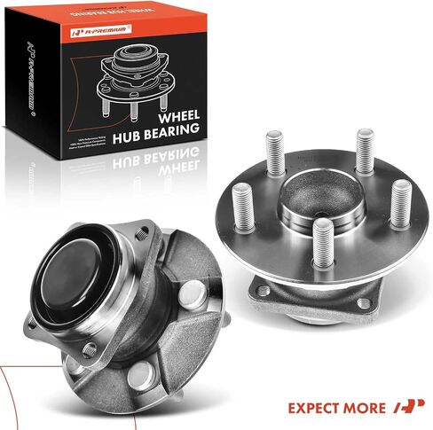A-Premium 2 × محمل العجلات الخلفية ومجموعة المحور مع 5 عروة متوافقة مع Toyota Corolla 2003-2008، Matrix 2003-2008، Celica 2000-2005 & Pontiac Vibe 2003-2008، FWD ومع عدم وجود ABS، 512216 in Saudi Arabia