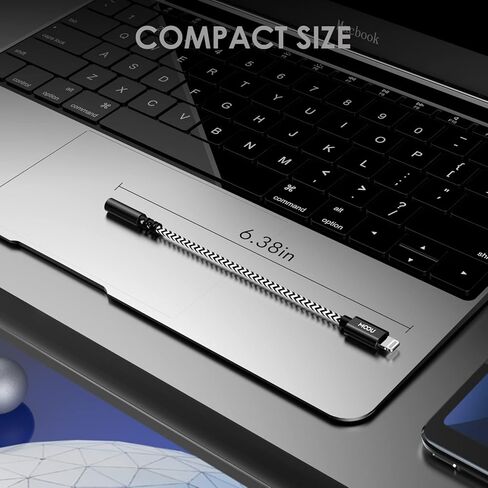 محول Lightning إلى 3.5 ملم [معتمد من Apple MFi] محول مقبس سماعة رأس iPhone كابل صوت Lightning إلى 3.5 ملم لهاتف iPhone 14/14 Pro/13/13 Pro/13 Pro Max/12/12 Pro/12 Pro Max/11/11 Pro/ اكس/اكس ار/اكس اس/ in Kuwait