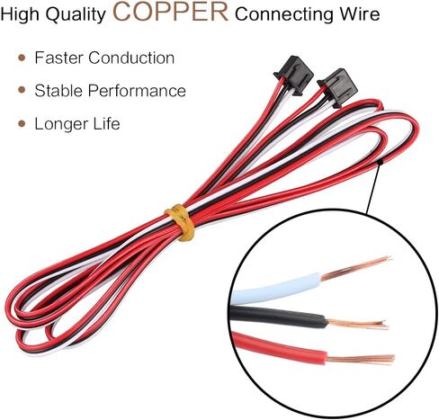 6pcs/lot 3D Printer Parts 1M XH2.54 3PIN Cable Endstop Mechanical Limit Optical Switch Connection Wire in Saudi Arabia